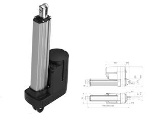 China 25~1000mm Heavy Duty Industrial Electric Linear Actuator DC Linear Motor IP69K factory