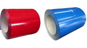 China 600mm 26 GA 201 Painted Steel Coil In Red Color factory