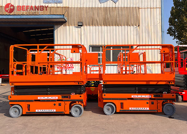 rough terrain Hydraulic Self-Propelled 10t Scissor Lift Platform