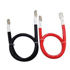 China 95mm2 120mm2 Industrial Truck Inverter To DC Positive Tinned Traction Battery Storage System Terminal Cable With Lugs factory
