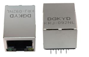 China Industrial Panel Mount modular jack cat6 rj45 with Internal Magnetics , HR911102A factory
