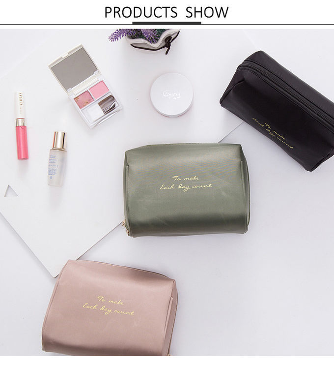 L16*D9*H13CM Travel Sublimation Polyester Makeup Brush Bag