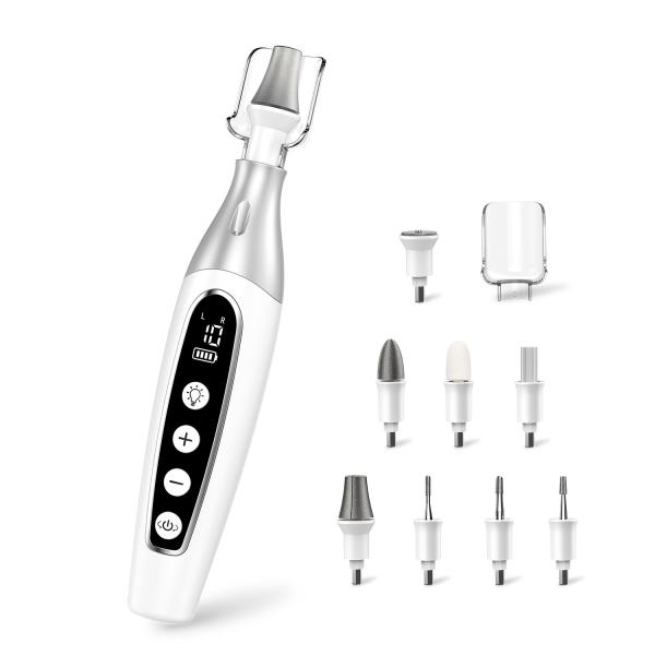 Portable Nail Grinder Machine USB Charging Pedicure Nail File Set Electric Nail