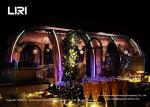 Transparent Glamping Geodesic Dome House Waterproof PC PVC Domes