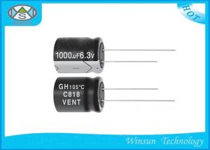 China 1000uF 6.3V Capacitor Aluminum Electrolytic Capacitors Stable For High CV Product factory