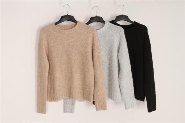 Ladies Very Fashion Boucle Crew Jumper, Women'S Latest Style Casual Sweaters ,