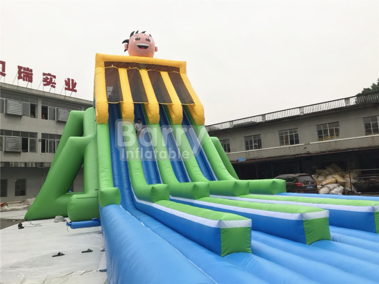 Commercial Grade 4 Lanes Wet Giant Inflatable Water Slide For Big Event
