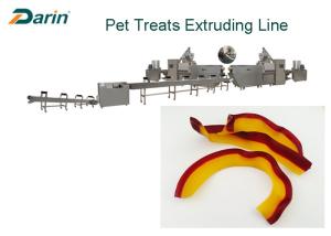 China Peanut Butter Flavor Natural Sticks Dog Food Extruder Dental Treats Making Machine factory