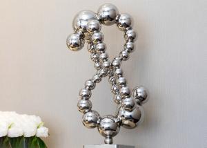 China Urban Landscape Polished Stainless Steel Balls Abstract Sculpture factory