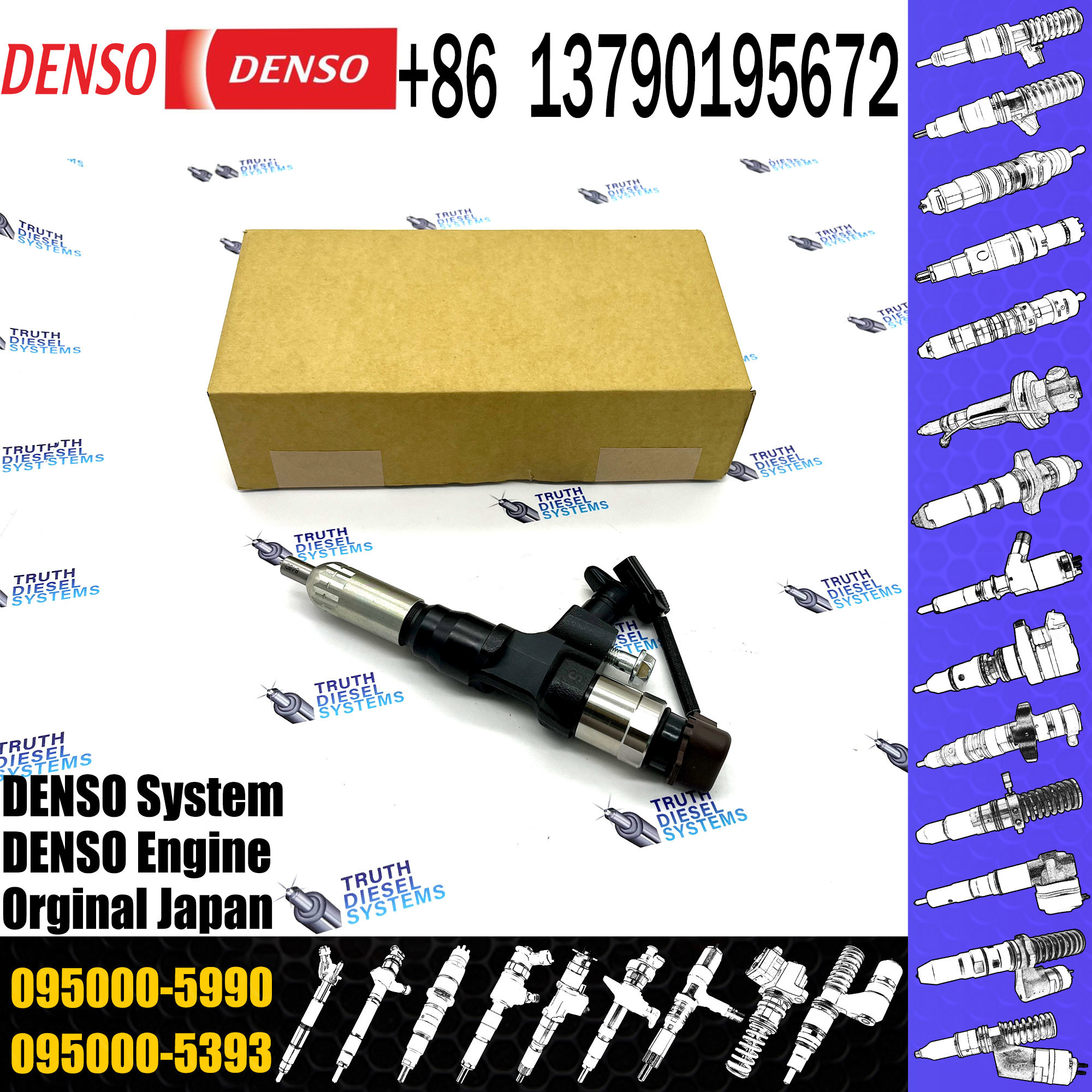 Common Rail Injector 23910-1410 23670-E0311 095000-5990 For J08E J05E Diesel Nozzle Assembly