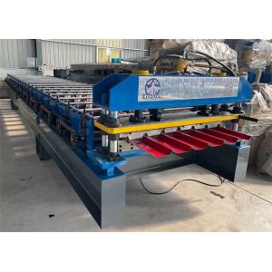 7 rib trapezoidal roofing sheet roll forming machine