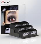 Acrylic Cosmetic Organizers 2 - Layer Eyelash Display Rack For Cosmetic Store