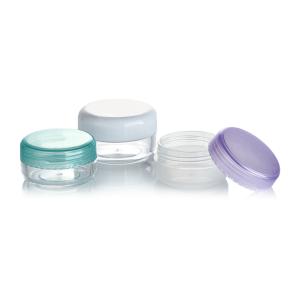 China Sample Provided Freely 10ml 15ml PET Plastic Cream Jar for Cosmetic Container factory