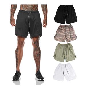 China Custom Mens Running Training Shorts With Pocket Workout Bodybuilding Gym Sports factory