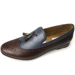 Mens Leather Moccasins Shoes / Mens Casual Loafers Genuine Leather Upper