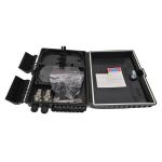 Fiber Manufactory Outdoor Mid Span Optical Splitter Distribution Box Black ABS