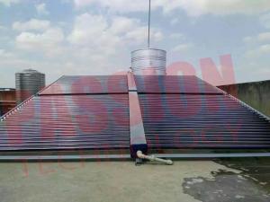 China Solar Water Heater Vacuum Tube Solar Collector , Evacuated Tube Collector factory