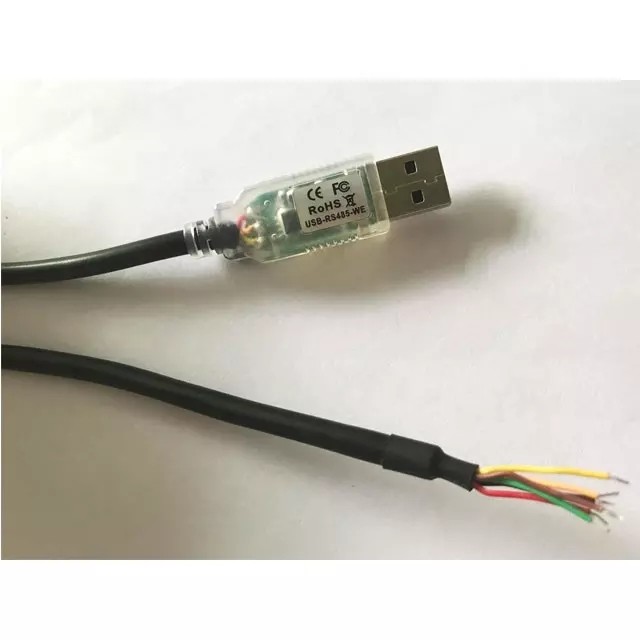 PVC USB To Rs422 Cable , USB To Rs 485 Cable USB-RS485-WE For POS Machine