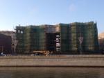 Green Construction Safety Netting Raschel Knitted For Scaffolding