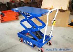 China ES30D ES50D ES80D 1100lbs Mobile Lift Tables Double Scissors Electric 0.5t factory