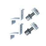 Aluminum Solar Panel End Clamp Weatherproof Photovoltaic Support Fixture