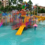 Medium Sized Water Park Playgrounds Anti UV Easy To Install Durable