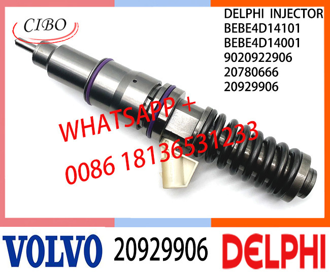 Common Fuel Diesel Injector 20929906 BEBE4D14101 BEBE4D14001 9020922906 20780666 E3.18 for VOL D16 3512 TIER 3