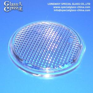 China Transparent Pressed Glass Cover Lens For Led Light Lamp Lens Anti Scratch factory