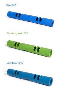 China 105CM 12kg Odorless Rubber Vipr Workout Equipment Loaded Movement Training Tube factory