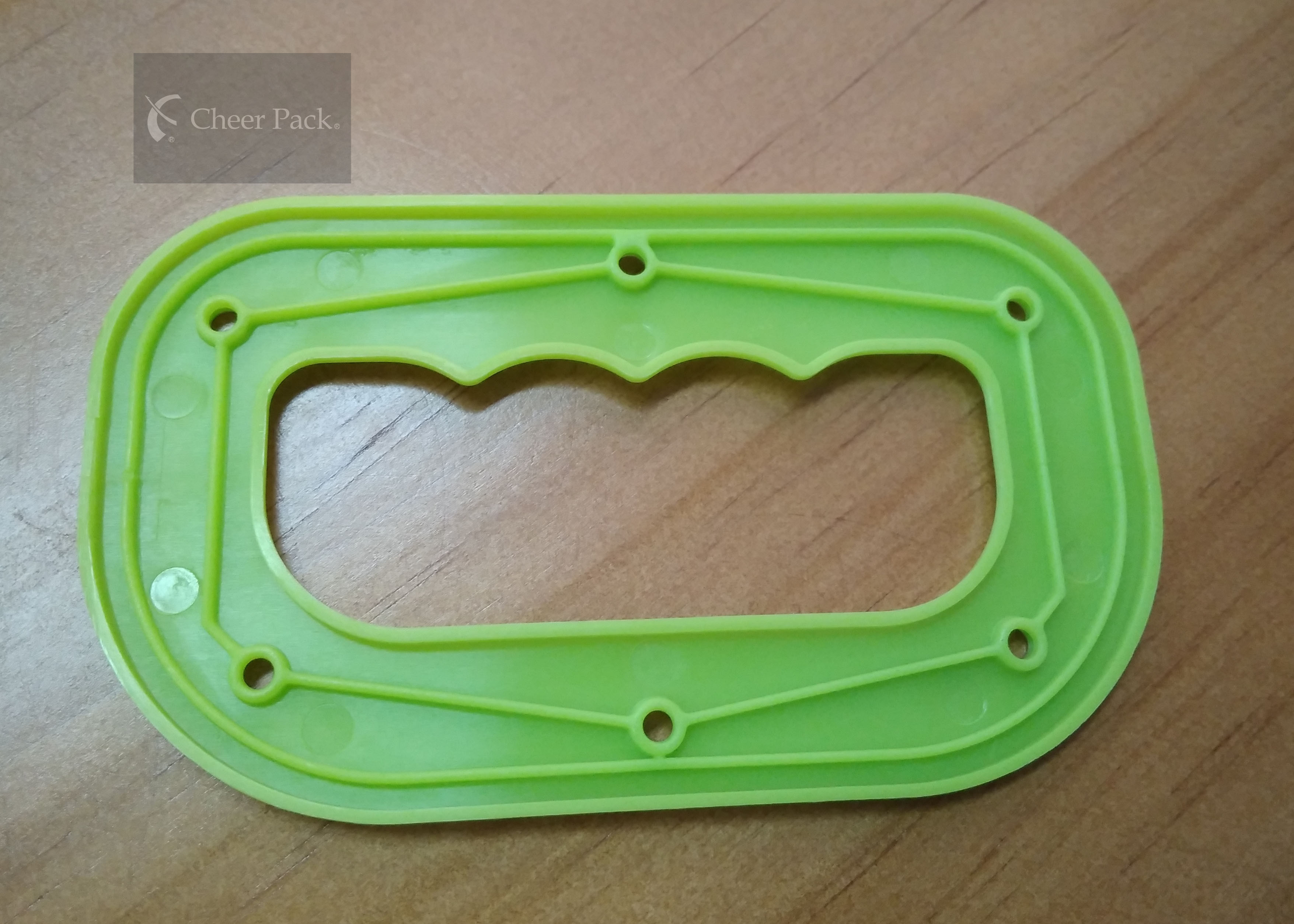 Professional Green Color Plastic Bag Handles , Grocery Bag Carrier Handle