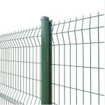 Iron Galvanized PVC Coated 3D Welded Wire Fence For Industry Sector 55 X 100mm