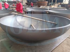 China Cold Forming Elliptical Dish End Diameter 89-10000mm For Sanitary Construction factory