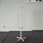 Newspaper / Magazine Shelf Display Rack Wire Metal With Wheels