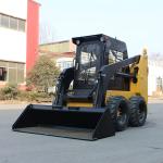 Mini Skid Steer Loader Yellow Bucket Capacity 0.5 M3 For Bulldozing