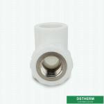 White Plastic Water Pipe Accessories 90° Female Threaded Elbow High Pressure
