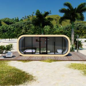 China Modern Design Prefab Container Homes Apple Cabin Office Pod OEM/ODM Crane Trailer factory
