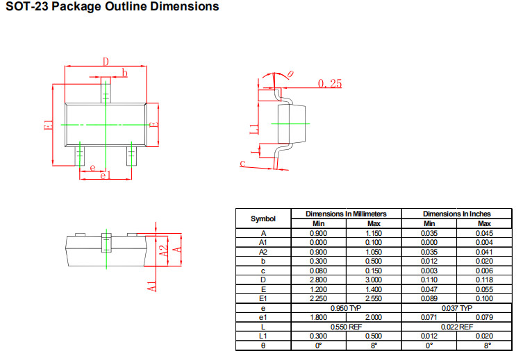 HXY2305-5A Mosfet Power Transistor