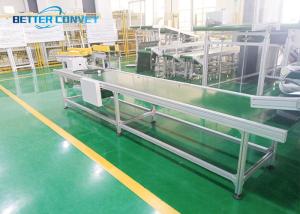 China adjustablePVC Slider Belt Conveyor For Packaging Production Line factory