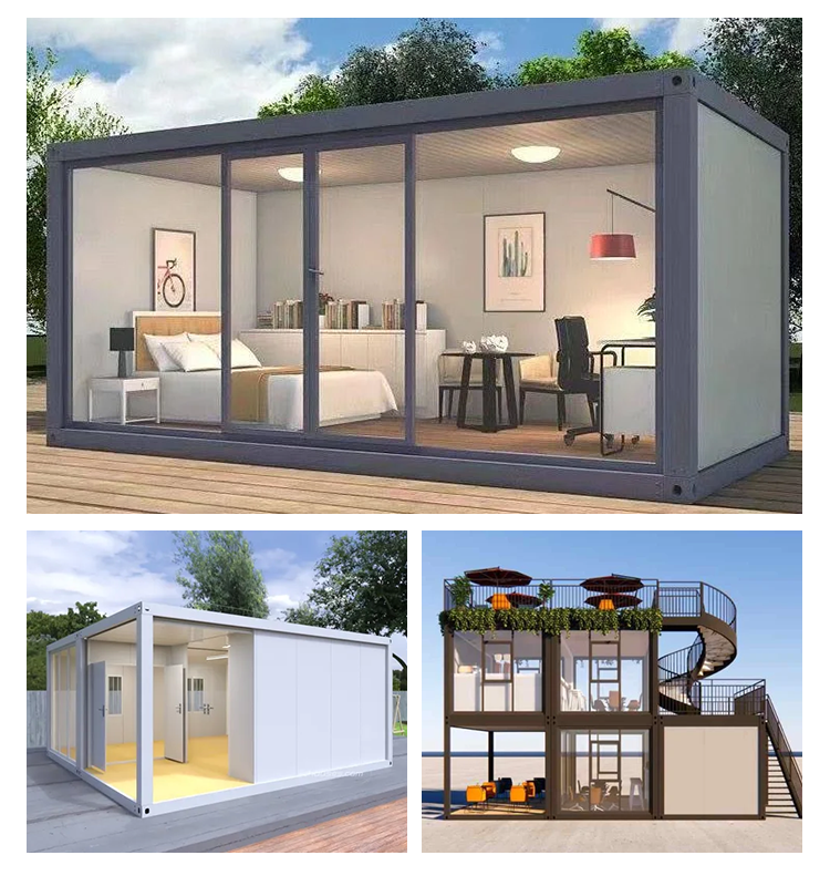 Detachable Container House for House Design Style Contemporary 40ft Luxury Office Container Homes Quick Assemble