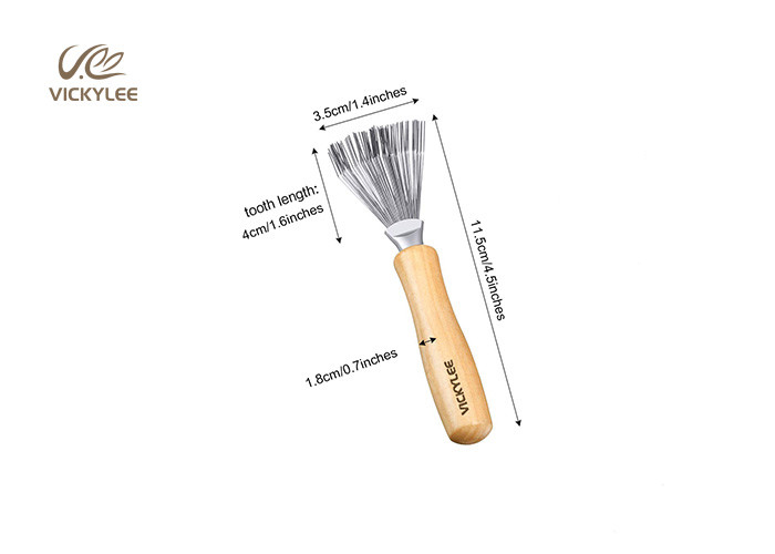 Small Wild Boar Mane 4.5 Inches Wooden Handle Hair Brush