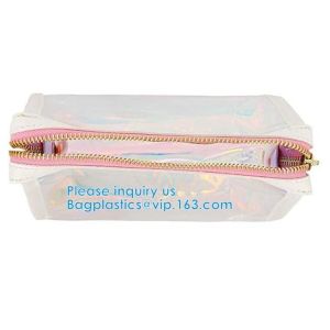 Custom Shell Shaped White Nylon Mesh Cosmetic Bag Pouch For Make Up,Hologram