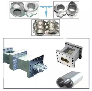 China 65mm Cone Double Extruder Twin Screw Element For PVC Extruder Machine factory