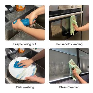 350GSM Waffle Microfiber Kitchen Towel - Absorbent & Lint-Free