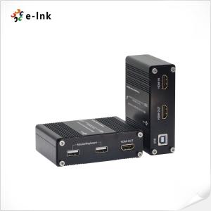 China 4K 60Hz HDMI 2.0 KVM USB over Fiber Extender OM3/4 Multi-mode Fiber 300 Meters factory