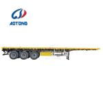 Double Axle 40 Feet Flatbed Trailer 3 Axle 40ft Container Flatbed Semi Trailer