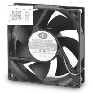 China 12V DC Black Cooling Fan Frame Plastic PBT 94V0 Black CPU Cooler factory