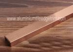 Brushed Stainless Steel Tile Trim , Stainless Steel Border Edge Tile Background