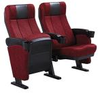 Moveable Armrest Audience Seating Chairs Flame Retardant Fabric ISO