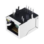 ARJC02-111009D , Magnetic RJ45 Jack 10/100 Base-Tx Tap Down RJ45 W/LED