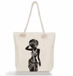 Polyester Canvas Grocery Shopping Bags For Work Travel Beach